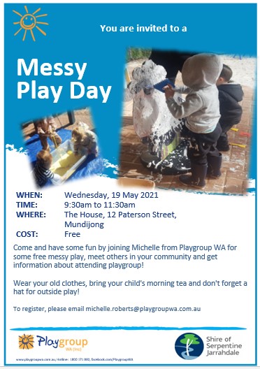 Messy Play Day Poster