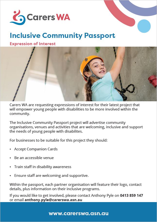 Inclusive Community Passport business application details