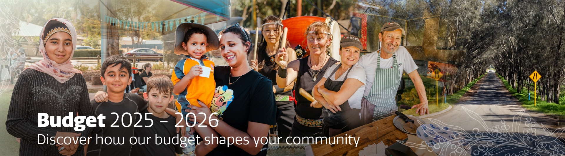 Banner featuring community members in Serpentine Jarrahdale