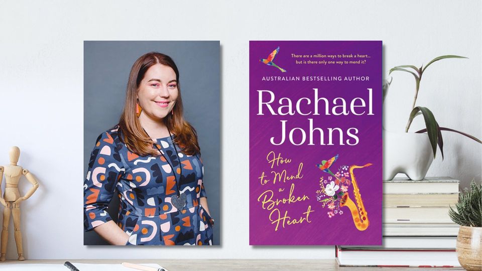 image containing author Rachael Johns and text