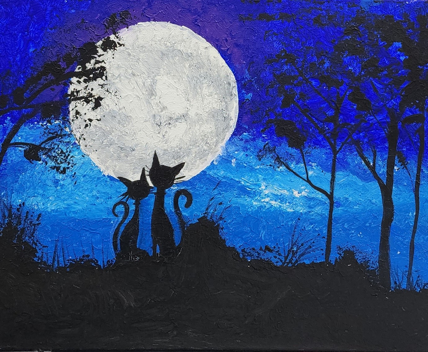Kids Monochromatic Cat Painitng with Geraldine Gustavino