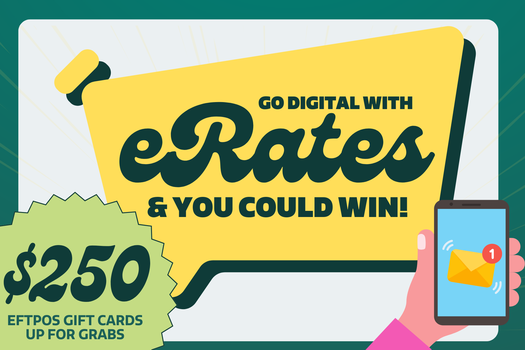 Go Paperless with eRates – and you could WIN!