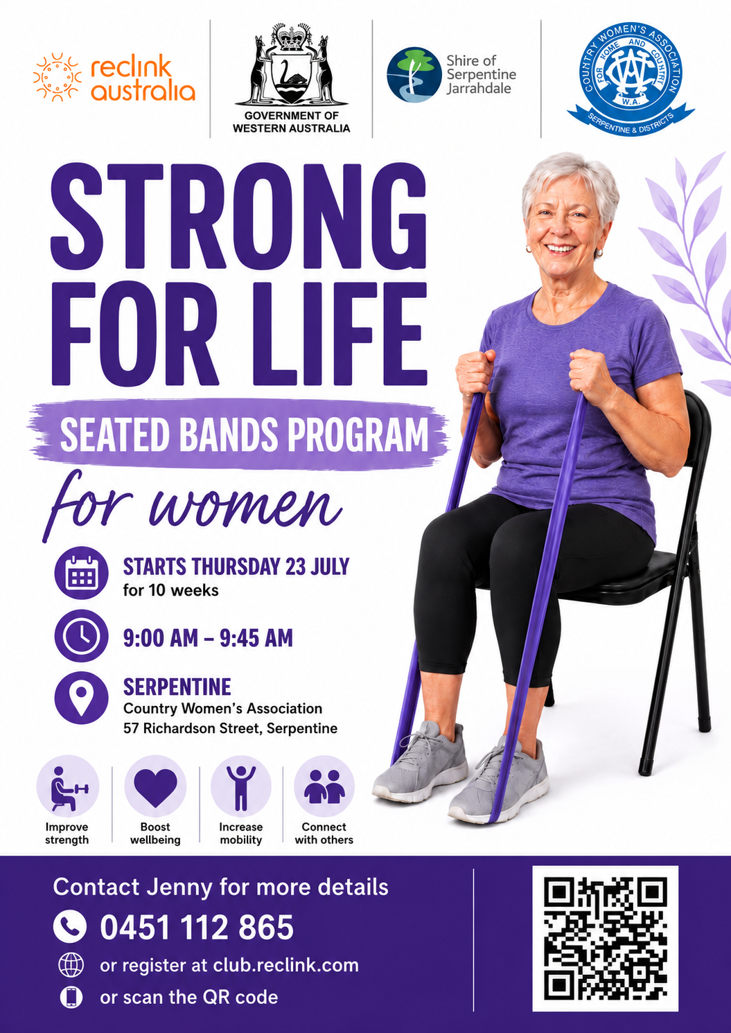 Strong for Life – Seated Bands Program for Women
