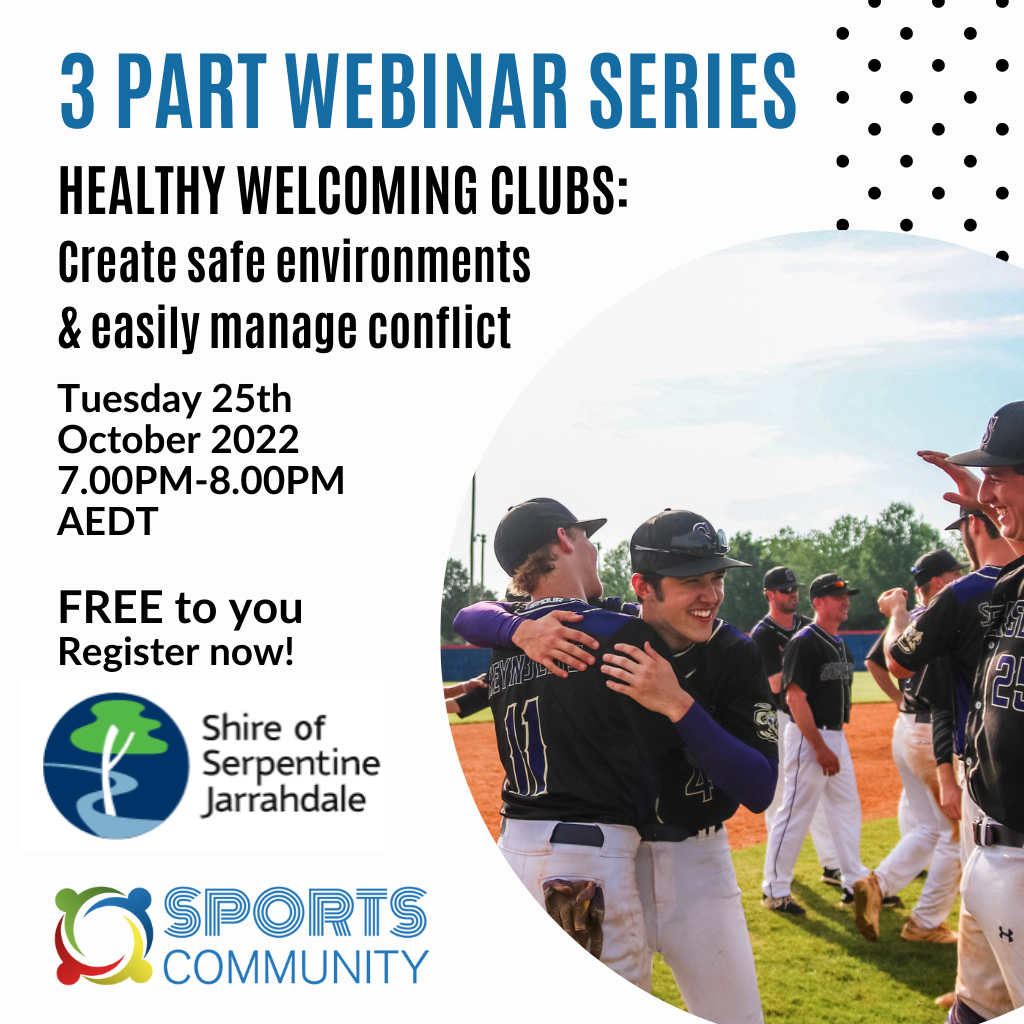 Healthy Welcoming Clubs: Create safe environments & easily manage conflict